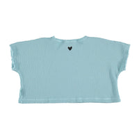 Piupiuchick Mist Blue Lamour Waffle Tee