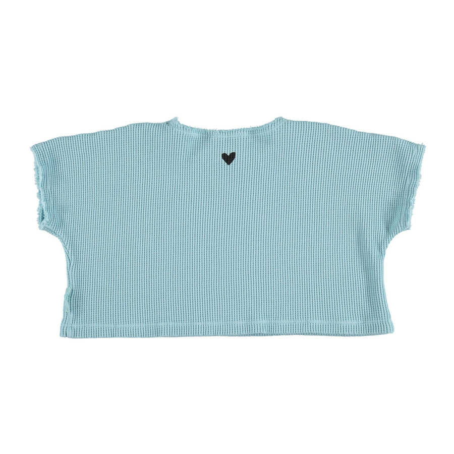 Piupiuchick Mist Blue Lamour Waffle Tee