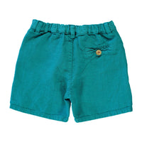 Piupiuchick Emerald Linen Shorts