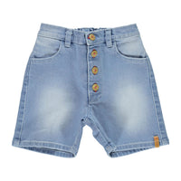 Piupiuchick Washed Blue Denim Shorts
