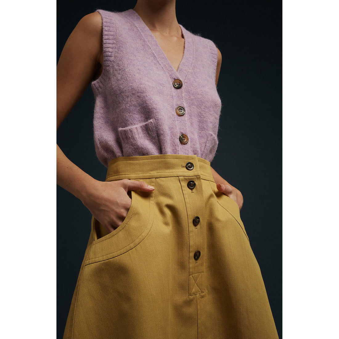 Soeur Banana Julliet Flair Skirt
