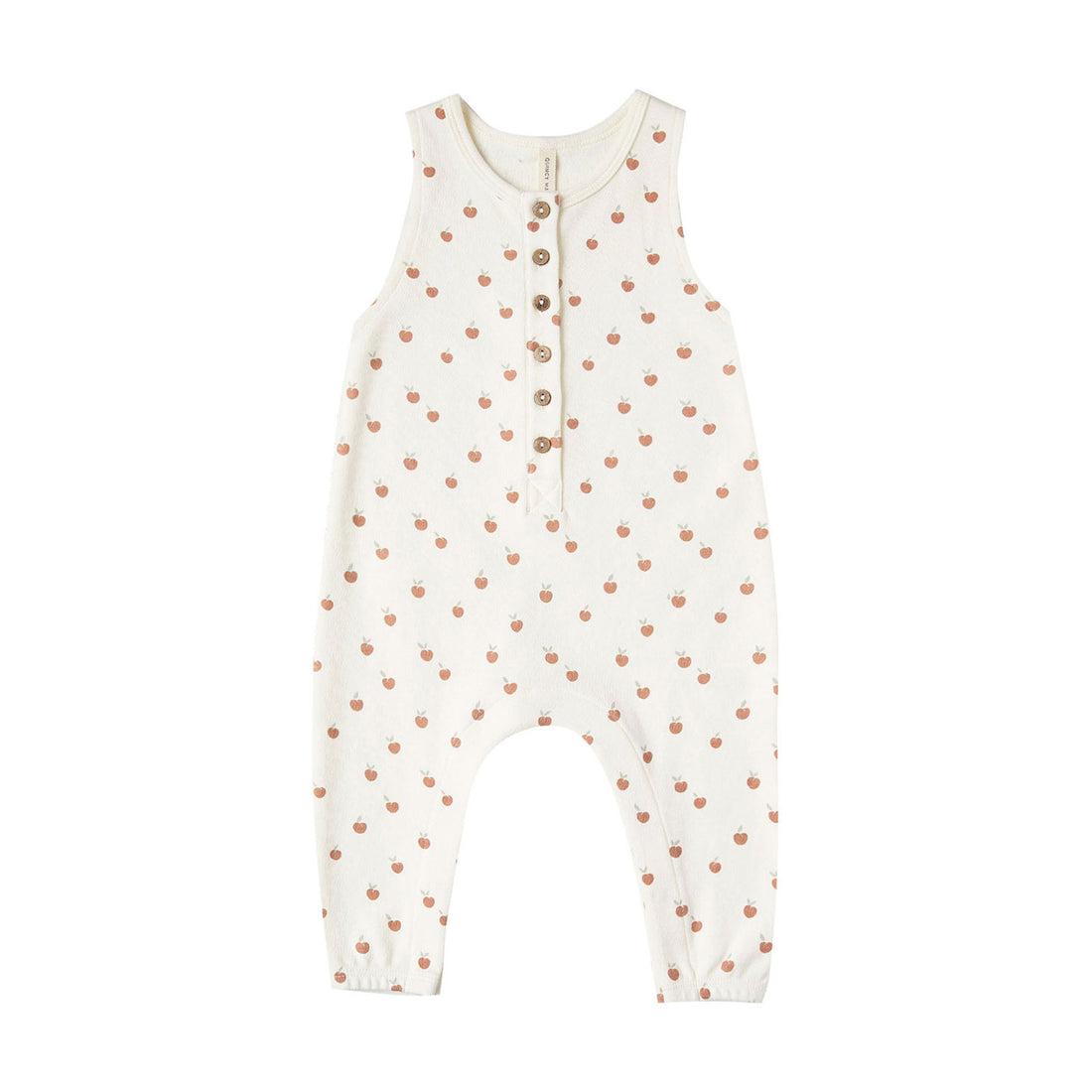 Quincy Mae Ivory/Peach Sleeveless Jumpsuit