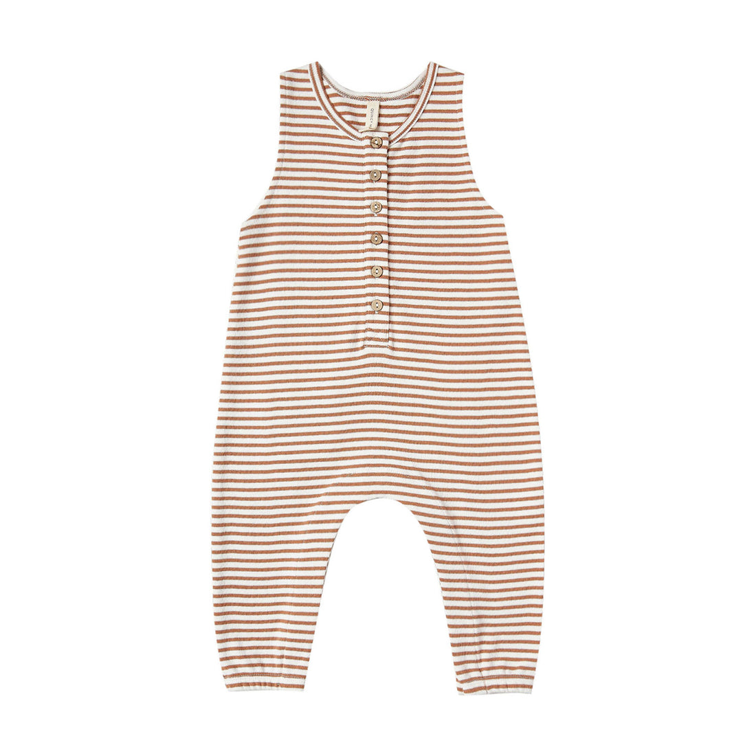 Quincy Mae Rust Stripe Sleeveless Jumpsuit