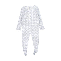 Smalls footies Smalls Blue Leaf Footie