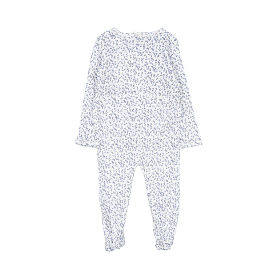 Smalls footies Smalls Blue Leaf Footie