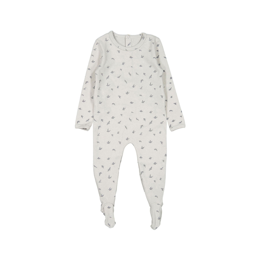 Smalls footies Smalls Grey Bird Footie