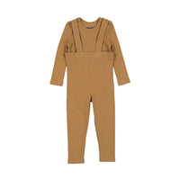 Smalls sets Smalls Brown Ribbed Suspender Long Set