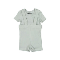 Smalls sets Smalls Green Ribbed Suspender Short Set