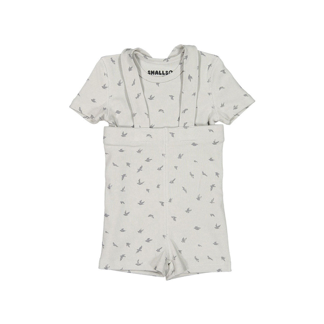 Smalls sets Smalls Grey Bird Suspender Short Set