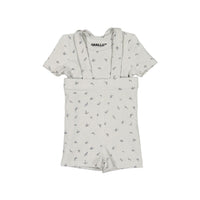 Smalls sets Smalls Grey Bird Suspender Short Set