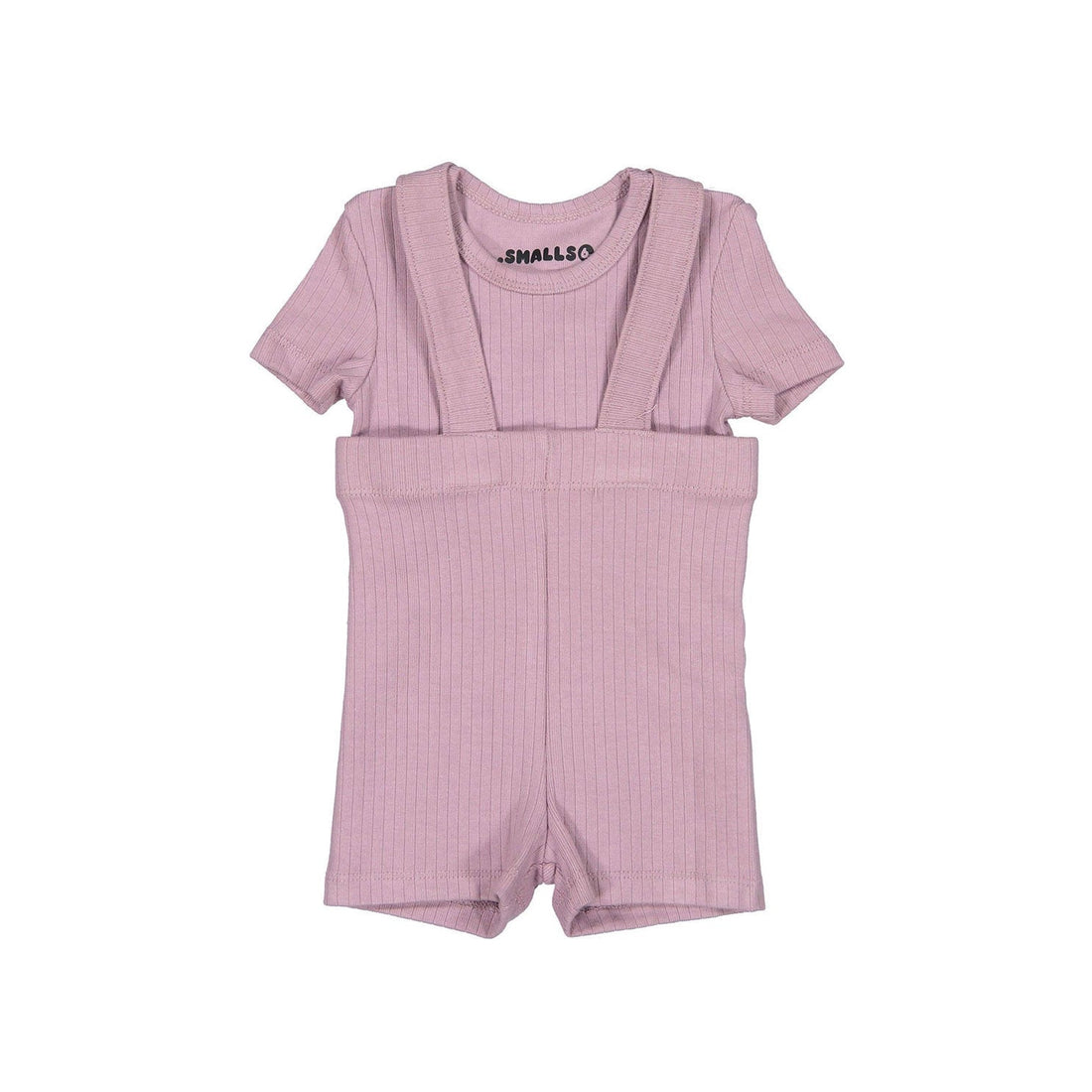 Smalls sets Smalls Mauve Ribbed Suspender Short Set