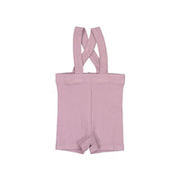 Smalls sets Smalls Mauve Ribbed Suspender Short Set