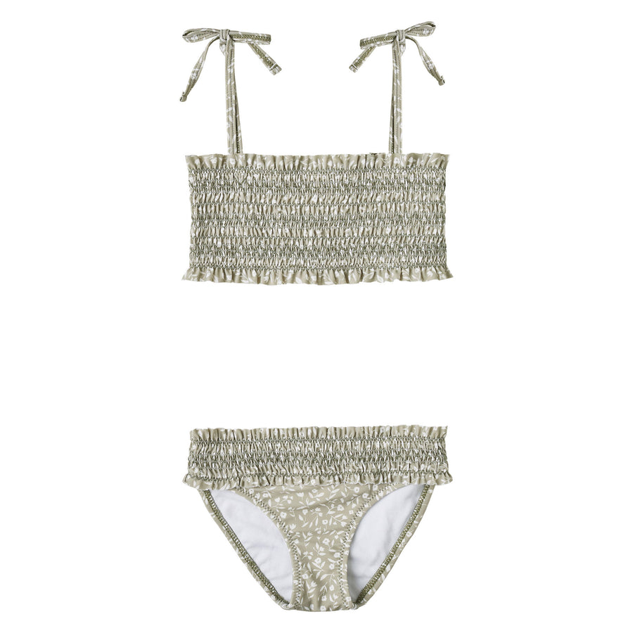Rylee and Cru Sage Garden Smocked Bikini