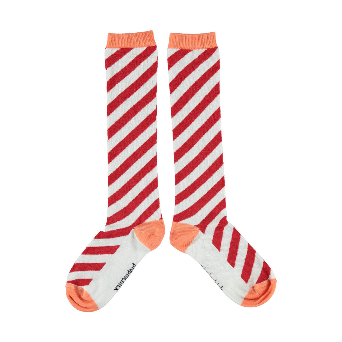 Piupiuchick Red Diagonal Striped Socks