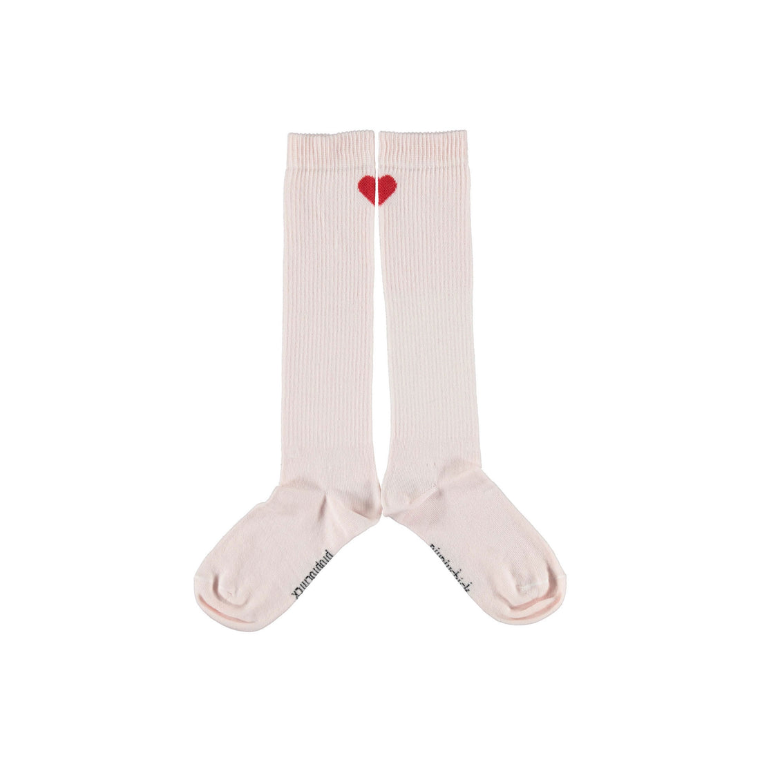 Piupiuchick Pale Pink Heart Socks