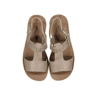 Sonatina shoes Sonatina Taupe Leather Tain Up Sandals