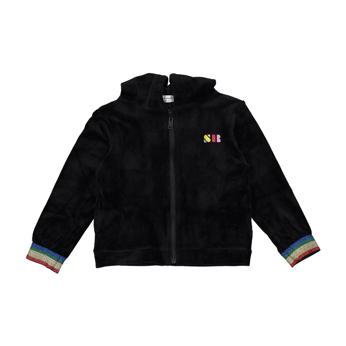 Sonia Rykiel sweatshirts Sonia Rykiel Black Hooded Zip Sweatshirt