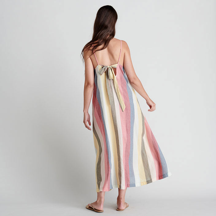 Pink Chicken Womens Sterralda Dress - Multi Wide Stripe