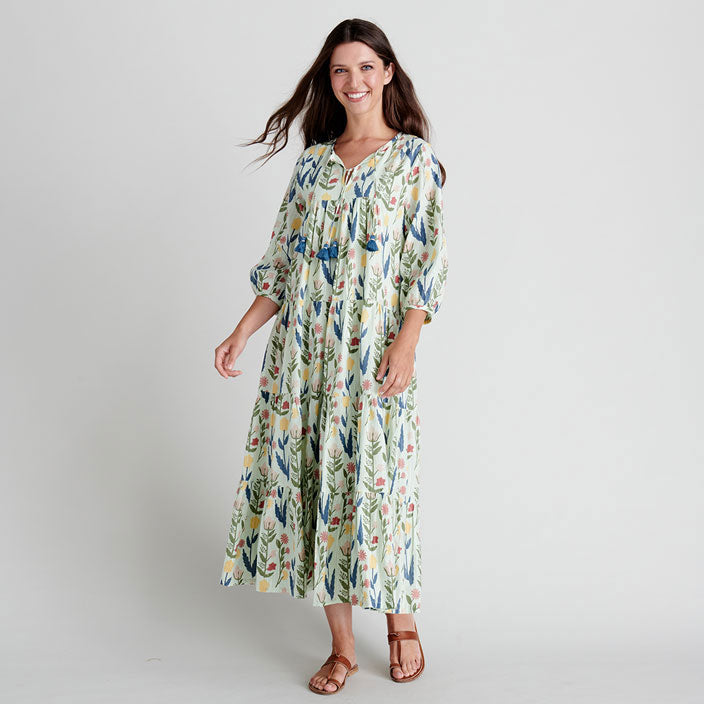 Pink Chicken Womens Indira Dress - Paper Floral