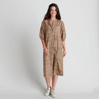 Pink Chicken Womens Harris Dress - Mini Leopard