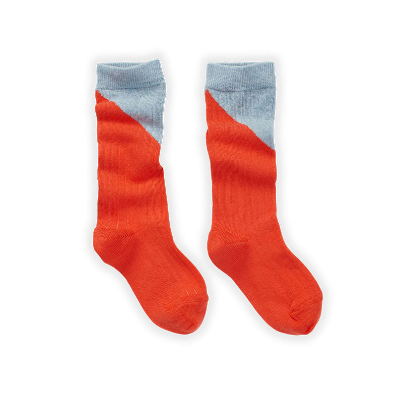 Sproet and Sprout accessories Sproet and Sprout Denim Blue High Socks