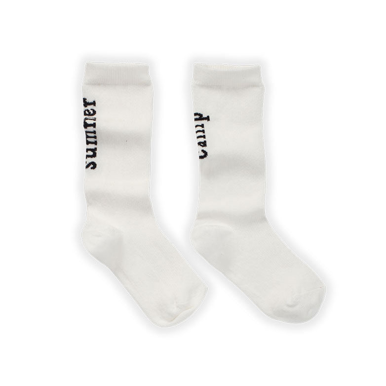 Sproet and Sprout accessories Sproet and Sprout Summer White Camp High Socks