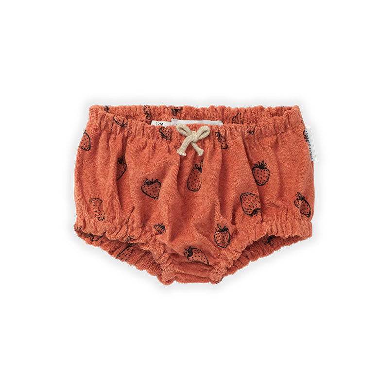 Sproet and Sprout bottoms Sproet and Sprout Cafe Strawberry Terry Bloomers