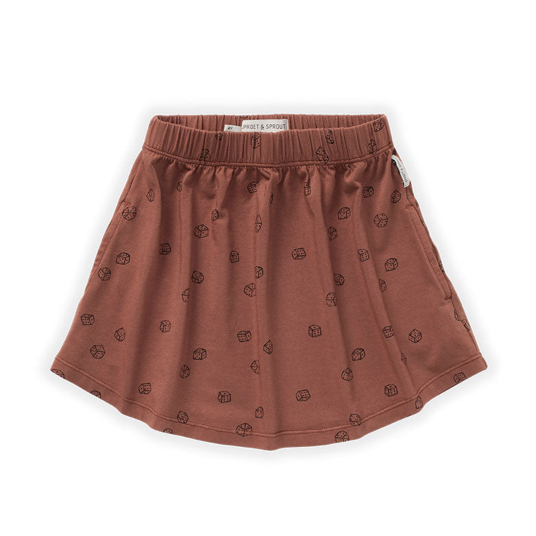 Sproet and Sprout bottoms Sproet and Sprout Pecan Dice Skirt
