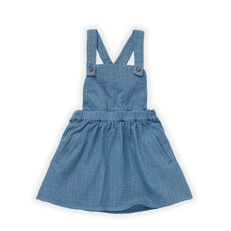 Sproet and Sprout dresses Sproet and Sprout Denim Blue Denim Salopette Dress