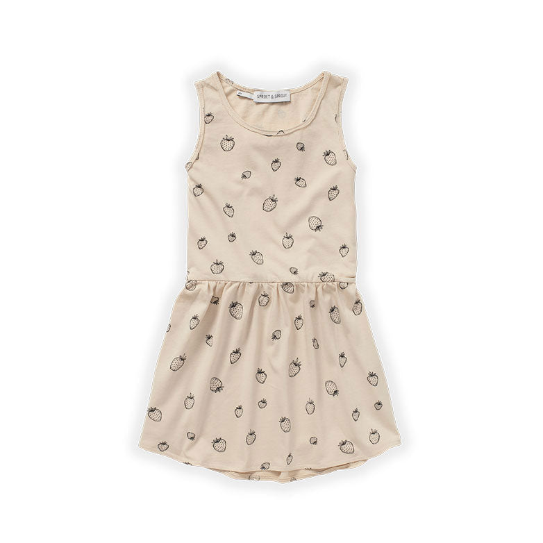 Sproet and Sprout dresses Sproet and Sprout Sesame Strawberry Sleeveless Dress