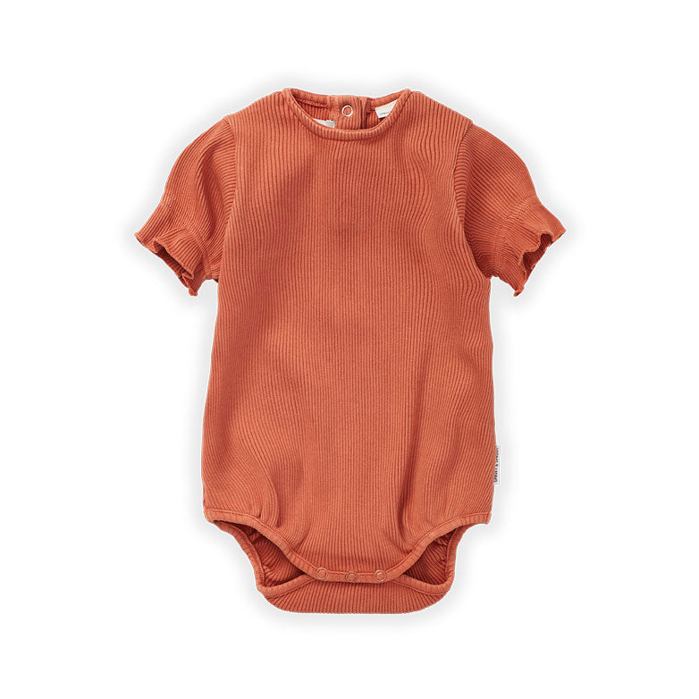 Sproet and Sprout rompers Sproet and Sprout Cafe Balloon Sleeve Rib Romper