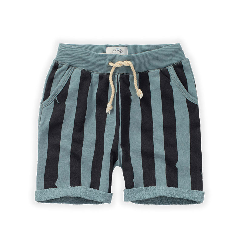 Sproet and Sprout Shorts Sproet and Sprout Light Petrol Painted Stripe Shorts
