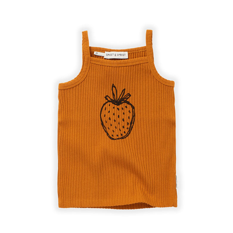 Sproet and Sprout tees Sproet and Sprout Clay Strawberry Strap Top