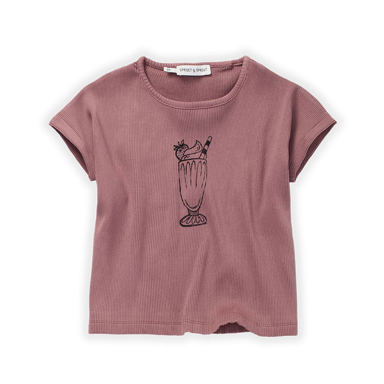 Sproet and Sprout tees Sproet and Sprout Orchid Milkshake Rib T-Shirt