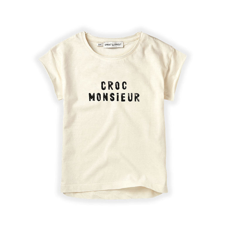 Sproet and Sprout tees Sproet and Sprout Summer White Croc Monseur T-Shirt