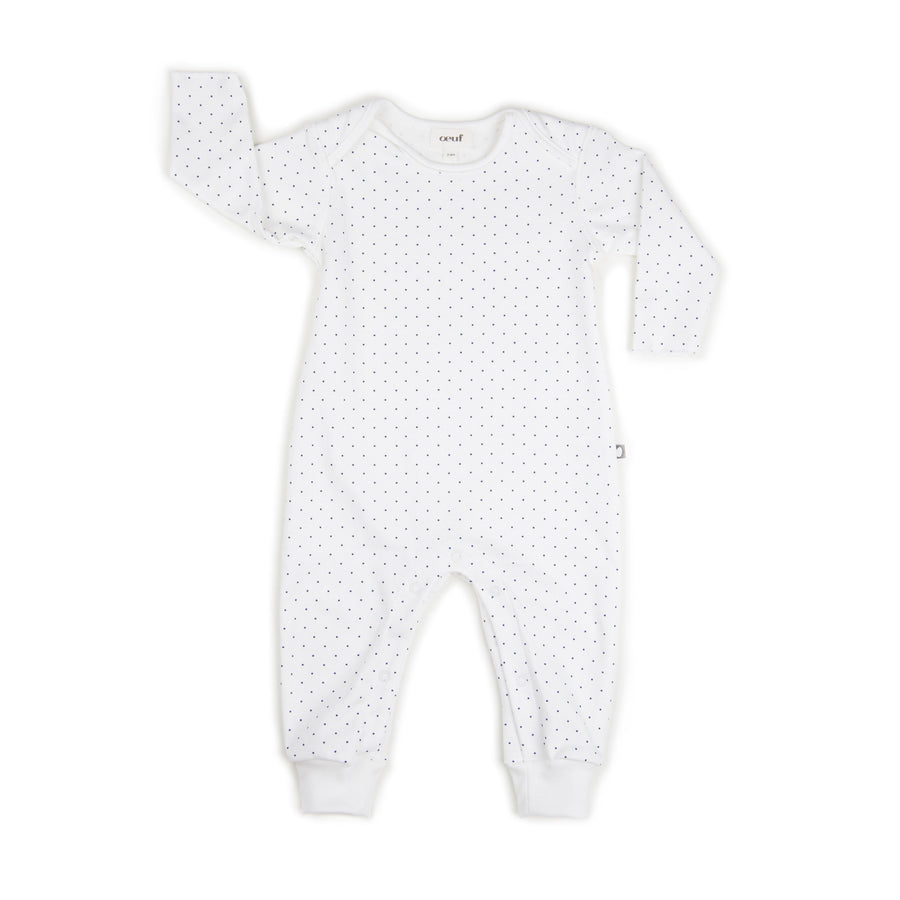 Oeuf White/Indigo Dot Jumper - Ladida