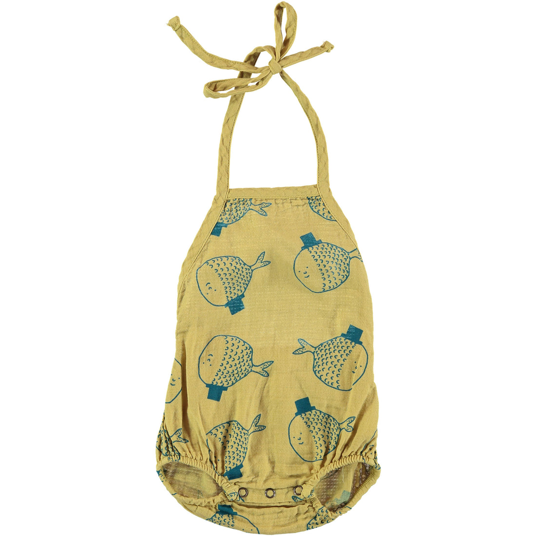 Picnik Yellow Fishman Romper
