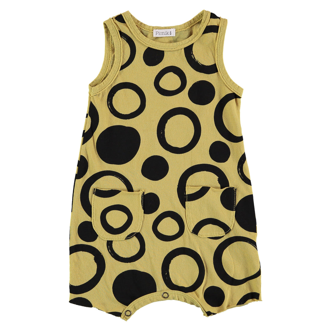 Picnik Yellow Circles Romper
