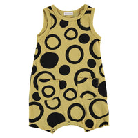 Picnik Yellow Circles Romper