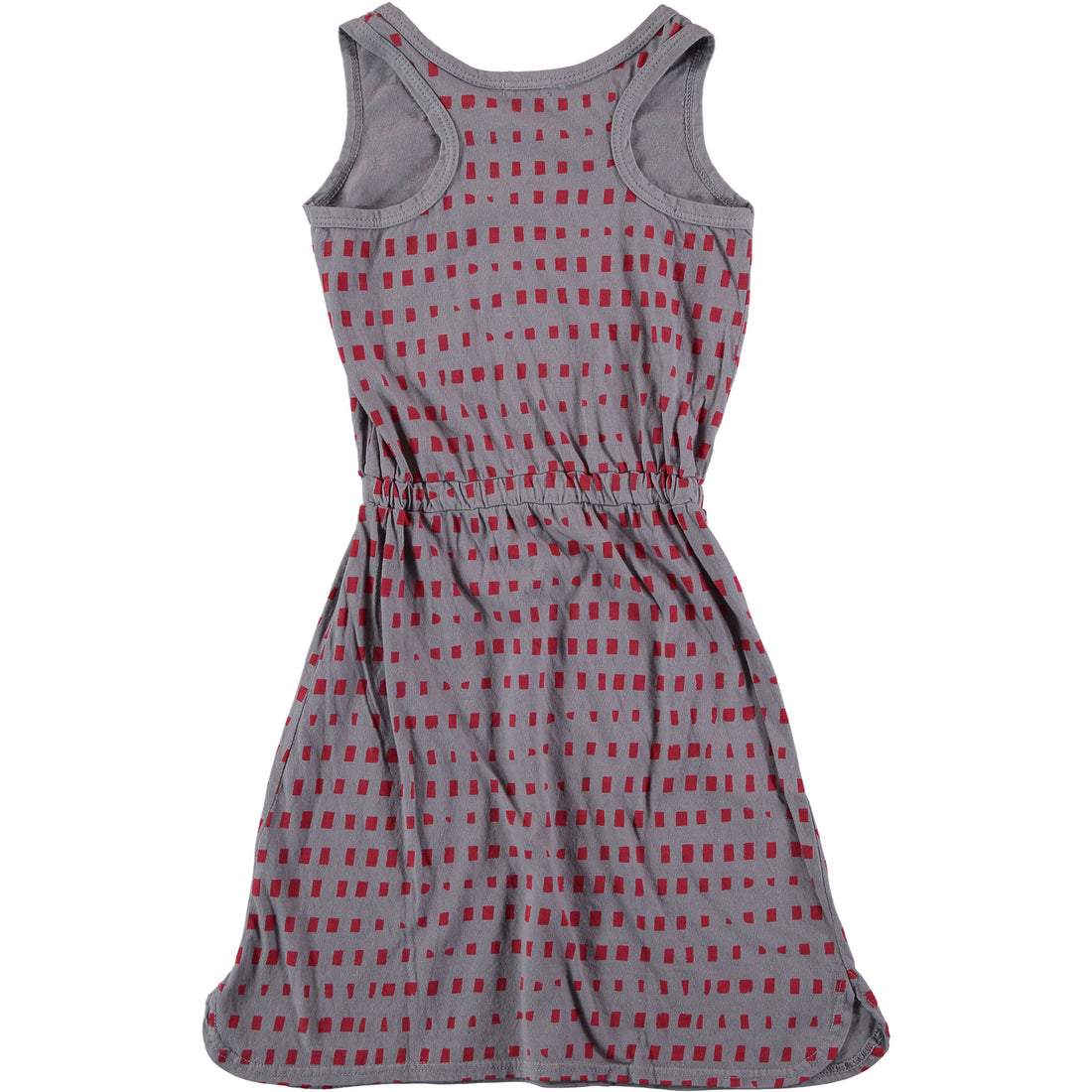 Picnik Grey Squares Waisted Dress