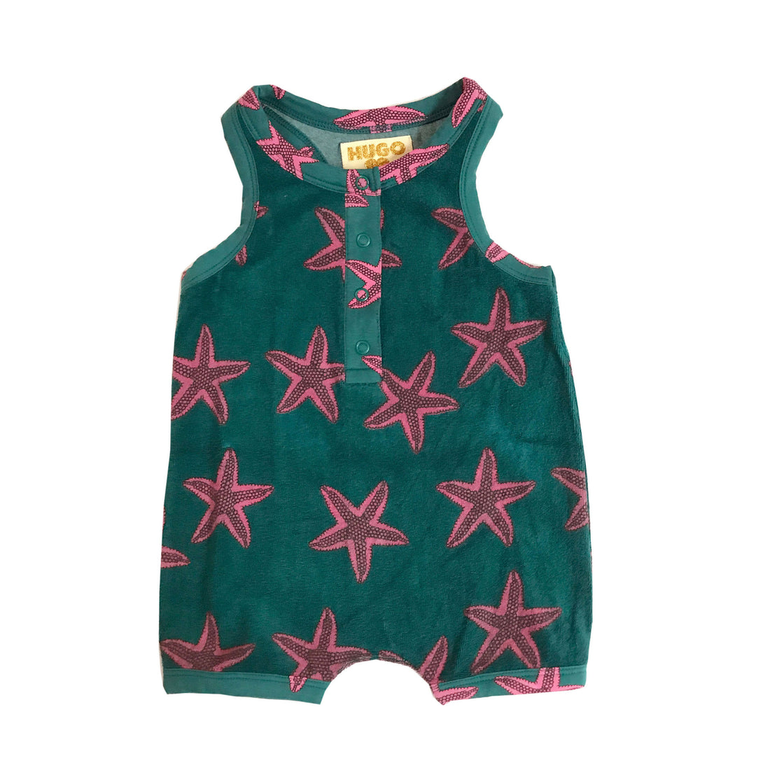 Hugo Loves Tiki Starfish Short Leg Terry Romper