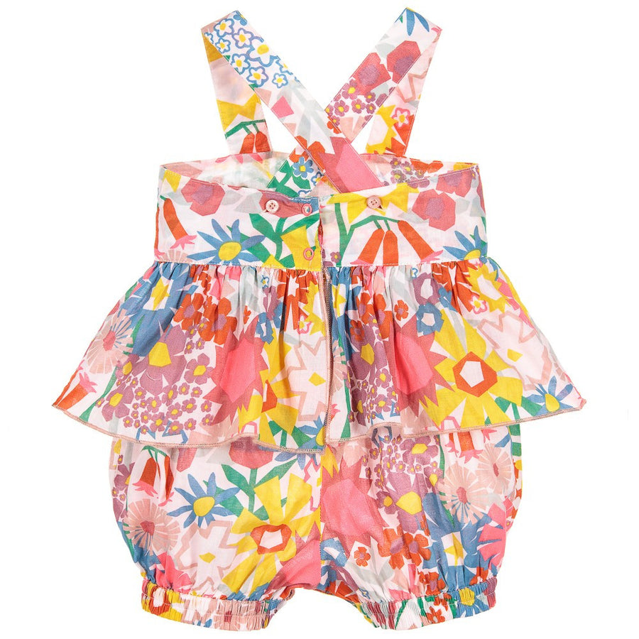 Stella Floral Peplum Romper - Ladida