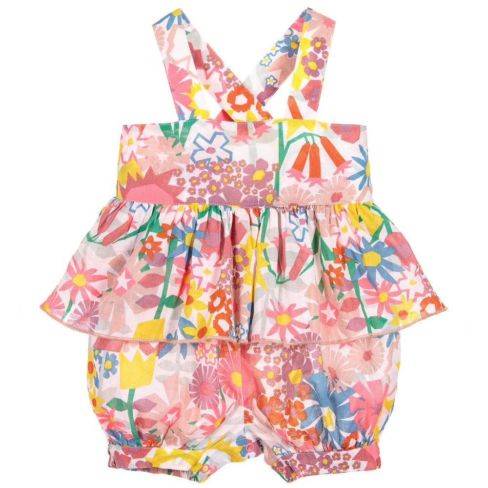 Stella Floral Peplum Romper - Ladida