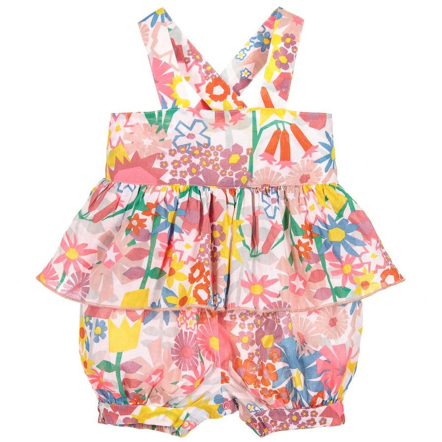 Stella Floral Peplum Romper - Ladida