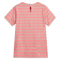 Stella Pink Stripe Flower Dres - Ladida