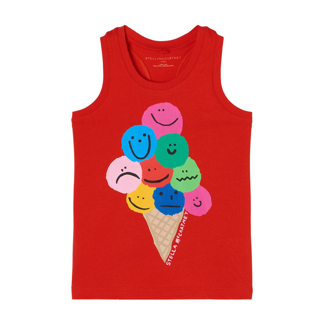 Stella Mccartney tees Stella McCartney Red Ice Cream Mood Tank