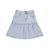 Steph bottoms Steph Denim Ruffle Skirt