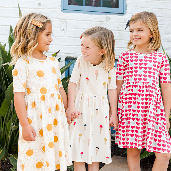 pink chicken ice cream dress PINK CHICKEN ICE CREAM SUNDAE PRINT DRESS