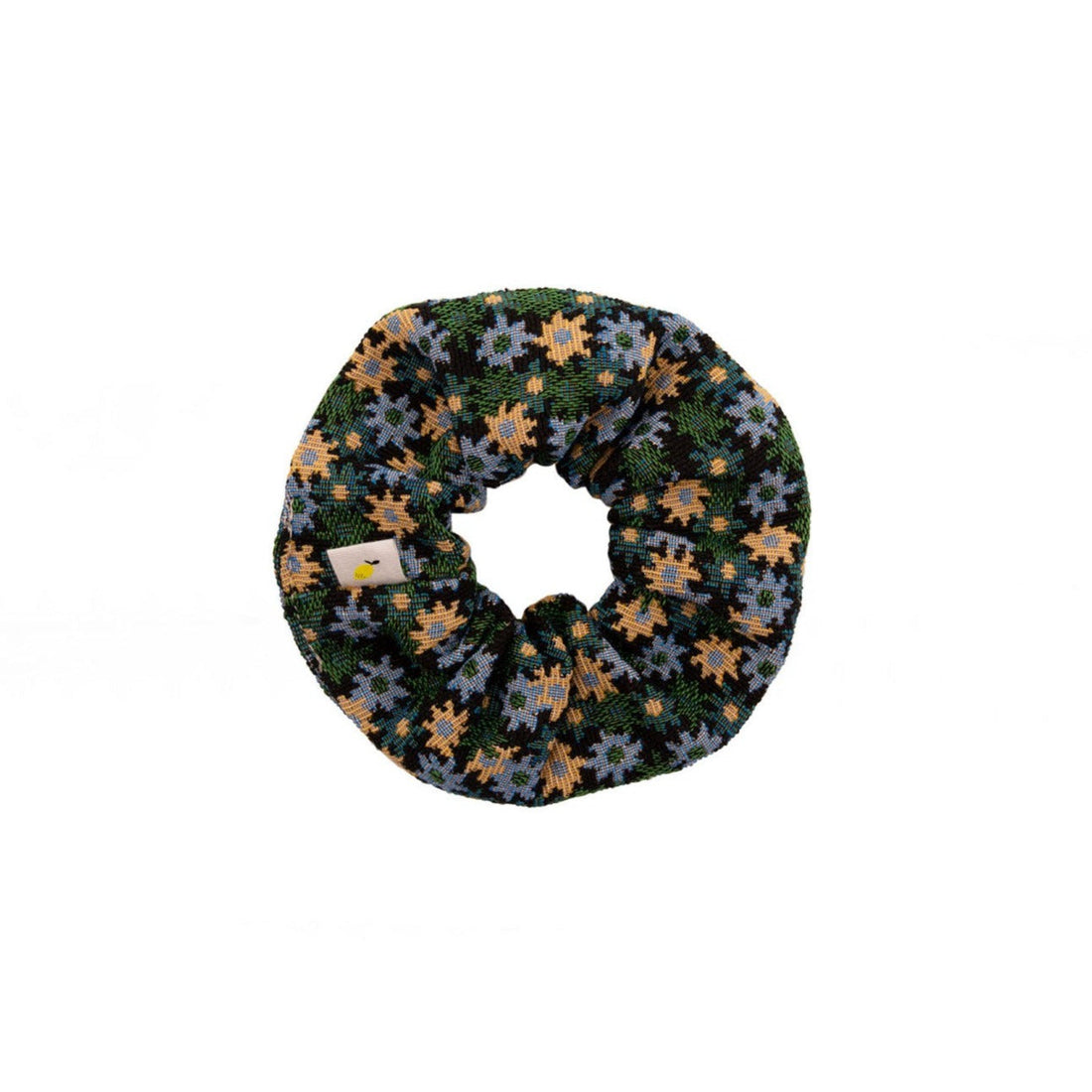 Sticky Lemon accessories OS Sticky Lemon Flower Field Green Scrunchie
