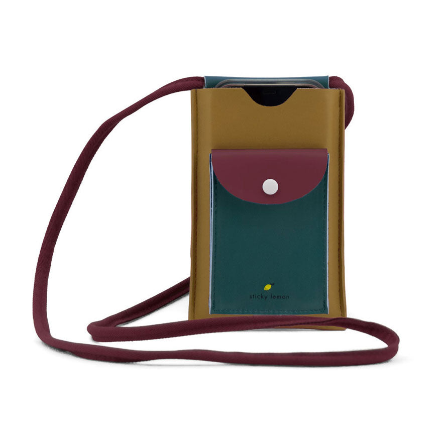 Sticky Lemon accessories OS Sticky Lemon Inventor Green Phone Pouch
